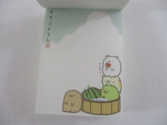 Cute Kawaii San-X Sumikko Gurashi Summer Mini Notepad / Memo Pad - D - 2014 - Rare HTF