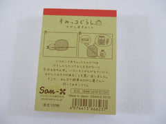 Cute Kawaii San-X Sumikko Gurashi Market Shops Mini Notepad / Memo Pad - B - 2016 - Rare HTF