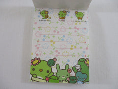 Cute Kawaii San-X Kappa Cactus Mini Notepad / Memo Pad - A - 2008 - Rare HTF