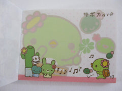 Cute Kawaii San-X Kappa Cactus Mini Notepad / Memo Pad - C - 2008 - Rare HTF