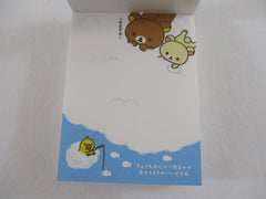 Cute Kawaii San-X Rilakkuma Blue Cloud Mini Notepad / Memo Pad - B - Rare HTF