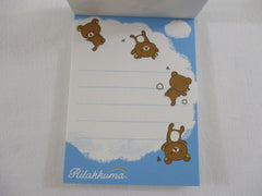 Cute Kawaii San-X Rilakkuma Blue Cloud Mini Notepad / Memo Pad - D - Rare HTF