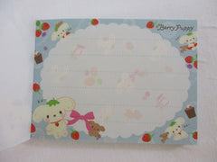 Cute Kawaii San-X Berry Puppy Mini Notepad / Memo Pad - B - 2009 - Rare HTF