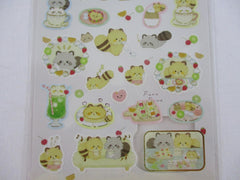 Cute Kawaii San-X Kokoro Araiguma Raccoon Sticker Sheet 2021 - A - for Planner Journal Scrapbook Craft