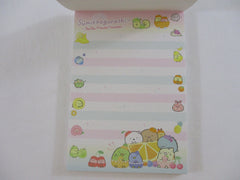 Cute Kawaii San-X Sumikko Gurashi Pen Pen Fruits Vacation  4 x 6 Inch Notepad / Memo Pad - B - Stationery Designer Paper Collection