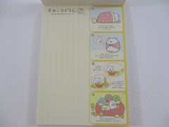 Cute Kawaii San-X Sumikko Gurashi Food Theme Shirokuma ga soup 4 x 6 Inch Notepad / Memo Pad - B - Stationery Designer Paper Collection