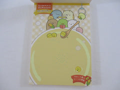 Cute Kawaii San-X Sumikko Gurashi Food Theme Shirokuma ga soup 4 x 6 Inch Notepad / Memo Pad - A - Stationery Designer Paper Collection
