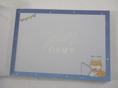 Cute Kawaii Kamio Dino Juicy Camp Camping Mini Notepad / Memo Pad - Stationery Designer Paper Collection