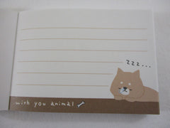 Cute Kawaii Kamio Heart Shiba Mini Notepad / Memo Pad - Stationery Design Writing Collection