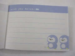 Cute Kawaii Kamio Heart Penguin Mini Notepad / Memo Pad - Stationery Design Writing Collection