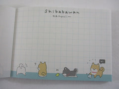 Cute Kawaii Q-Lia Dog Shibabawan Mini Notepad / Memo Pad - Stationery Design Writing Collection