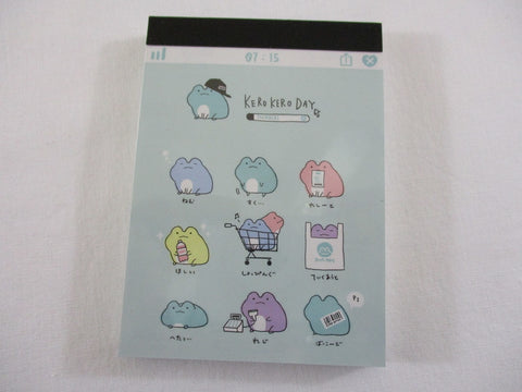 Cute Kawaii  Q-Lia Kero Kero Frog Mini Notepad / Memo Pad - Stationery Designer Paper Collection