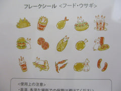 Cute Kawaii BGM So Yummy Series Flake Stickers Sack - Burger Taco Hotdog Rabbit - for Journal Agenda Planner Scrapbooking Craft