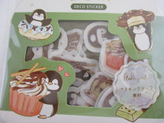 Cute Kawaii BGM So Yummy Series Flake Stickers Sack - Chocolate Penguin - for Journal Agenda Planner Scrapbooking Craft