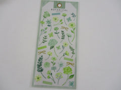 Cute Kawaii Mind Wave Botanical Colors Flowers Green Mint Sticker Sheet - for Journal Planner Craft Organizer Calendar