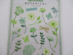 Cute Kawaii Mind Wave Botanical Colors Flowers Green Mint Sticker Sheet - for Journal Planner Craft Organizer Calendar