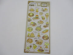 Cute Kawaii Mind Wave Character CAFE Food Sticker Sheet - Chicks Omelette Breakfast Egg Muffin for Journal Planner Craft Organizer Calendar