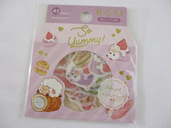 Cute Kawaii BGM So Yummy Series Flake Stickers Sack - Pancake Sweet Marshmallow Lamb - for Journal Agenda Planner Scrapbooking Craft
