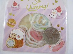 Cute Kawaii BGM So Yummy Series Flake Stickers Sack - Pancake Sweet Marshmallow Lamb - for Journal Agenda Planner Scrapbooking Craft