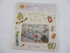 Cute Kawaii BGM Flake Stickers Sack - Today's Special Day Activities - for Journal Agenda Planner Scrapbooking Craft
