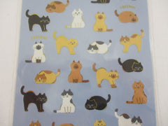 Cute Kawaii Mind Wave Charming Animal - Cat Sticker Sheet - for Journal Planner Craft Scrapbook Notebook Organizer