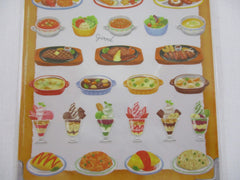 Cute Kawaii Mindwave Foodies Sticker Sheet - M - Lunch Food Court Pasta Steak Rice Curry - for Journal Planner Craft