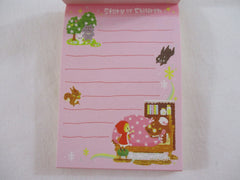 Cute Kawaii Crux Story of Children Red Riding Hood Mini Notepad / Memo Pad - Vintage and Rare - Stationery Design Writing