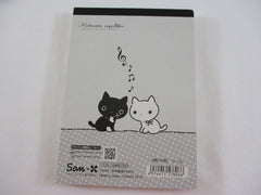 Cute Kawaii San-X Kutusita Nyanko Cat 4 x 6 Inch Notepad / Memo Pad - Stationery Designer Paper Collection