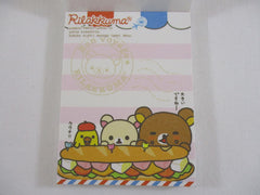 Cute Kawaii San-X Rilakkuma Bonjour Mini Notepad / Memo Pad - A - Vintage