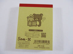 Cute Kawaii San-X Rilakkuma Bonjour Mini Notepad / Memo Pad - A - Vintage