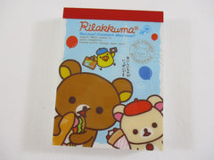 Cute Kawaii San-X Rilakkuma Bonjour Mini Notepad / Memo Pad - C - Vintage