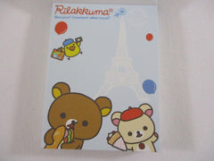 Cute Kawaii San-X Rilakkuma Bonjour Mini Notepad / Memo Pad - C - Vintage