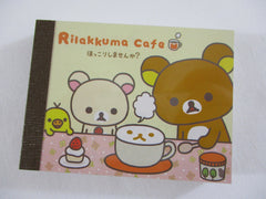 Cute Kawaii San-X Rilakkuma Cafe Mini Notepad / Memo Pad - B - Vintage