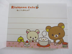 Cute Kawaii San-X Rilakkuma Cafe Mini Notepad / Memo Pad - B - Vintage