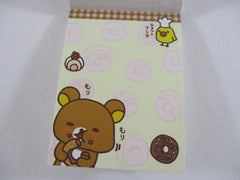 Cute Kawaii San-X Rilakkuma Cafe Mini Notepad / Memo Pad - B - Vintage