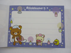 Cute Kawaii San-X Rilakkuma Good Night Mini Notepad / Memo Pad - A - Vintage
