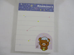 Cute Kawaii San-X Rilakkuma Good Night Mini Notepad / Memo Pad - D - Vintage
