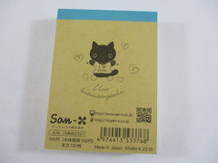Cute Kawaii San-X Kutusita Nyanko Cat Mini Notepad / Memo Pad - E - Vintage and Rare
