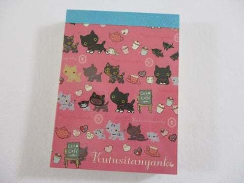 Cute Kawaii San-X Kutusita Nyanko Cat Mini Notepad / Memo Pad - G - Vintage and Rare
