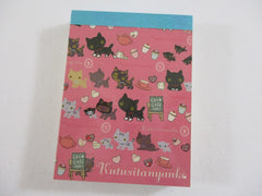 Cute Kawaii San-X Kutusita Nyanko Cat Mini Notepad / Memo Pad - G - Vintage and Rare