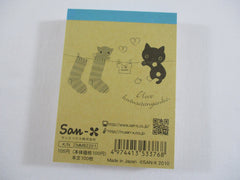 Cute Kawaii San-X Kutusita Nyanko Cat Mini Notepad / Memo Pad - D - Vintage and Rare