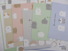 Cute Kawaii Crux Fuwatto Time Cat Dog Hedgehog Rabbit Penguin Letter Sets Stationery - writing paper envelope