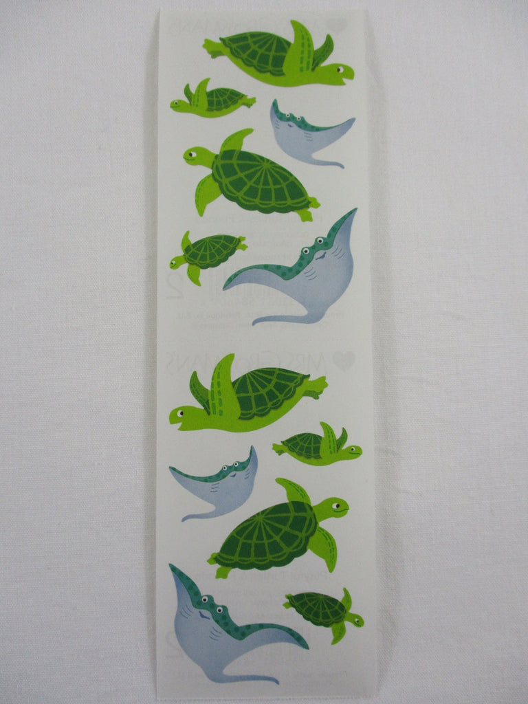 Mrs Grossman Playful Turtles & Friends Sticker Sheet / Module - Vintage & Collectible