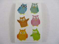 Mrs Grossman Chubby Owls Sticker Sheet / Module - Vintage & Collectible