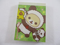 Cute Kawaii San-X Rilakkuma Bear Panda Mini Notepad / Memo Pad - A - Stationery Writing Message