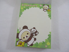 Cute Kawaii San-X Rilakkuma Bear Panda Mini Notepad / Memo Pad - A - Stationery Writing Message
