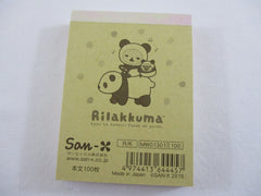 Cute Kawaii San-X Rilakkuma Bear Panda Mini Notepad / Memo Pad - B - Stationery Writing Message