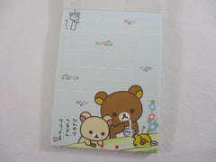 Cute Kawaii San-X Rilakkuma Bear Summer Mini Notepad / Memo Pad - A - Stationery Writing Message
