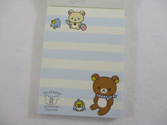 Cute Kawaii San-X Rilakkuma Bear Shima Mini Notepad / Memo Pad - B - Stationery Writing Message