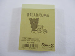 Cute Kawaii San-X Rilakkuma Bear Shima Mini Notepad / Memo Pad - B - Stationery Writing Message